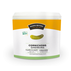 Cornichons au vinaigre mi fins 40+ Seau 10,8L