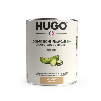 Rondelles de cornichons français BIO au vinaigre