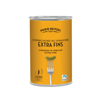 Cornichons fairtrade extra-fins au vinaigre 150+ 5/1