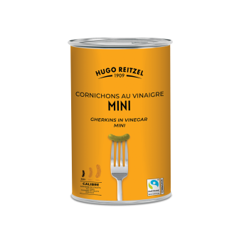 Mini Cornichons fairtrade au vinaigre 300+ 5/1