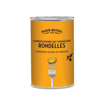 Cornichons au vinaigre en rondelles "Sans conservateur, sans arôme, sans additif"