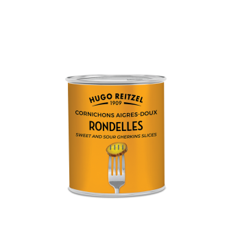 Cornichons aigres-doux en rondelles