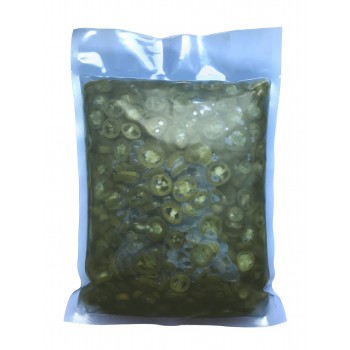 Piments verts Jalapenos en rondelles – Poche 210G