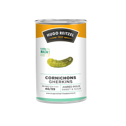 CORNICHONS MI-FINS AIGRES-DOUX 40+  BOITE 5/1