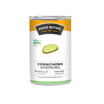 Cornichons au vinaigre en rondelles Boite 5/1