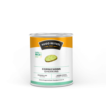 Cornichons aigres-doux en rondelles Boite 4/4
