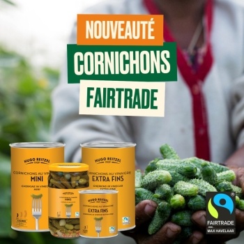 Du nouveau pour nos cornichons Hugo Reitzel : Une gamme Fairtrade !
