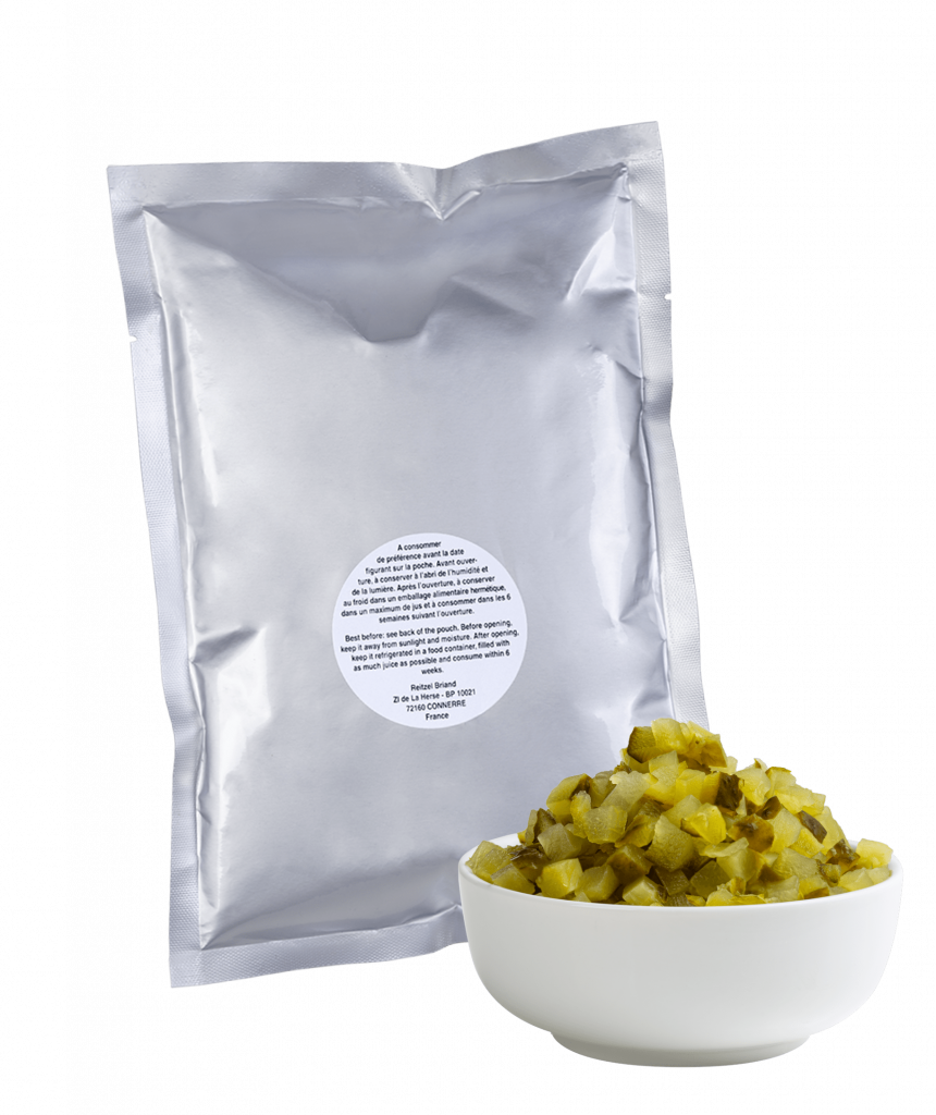 Cornichons en dés