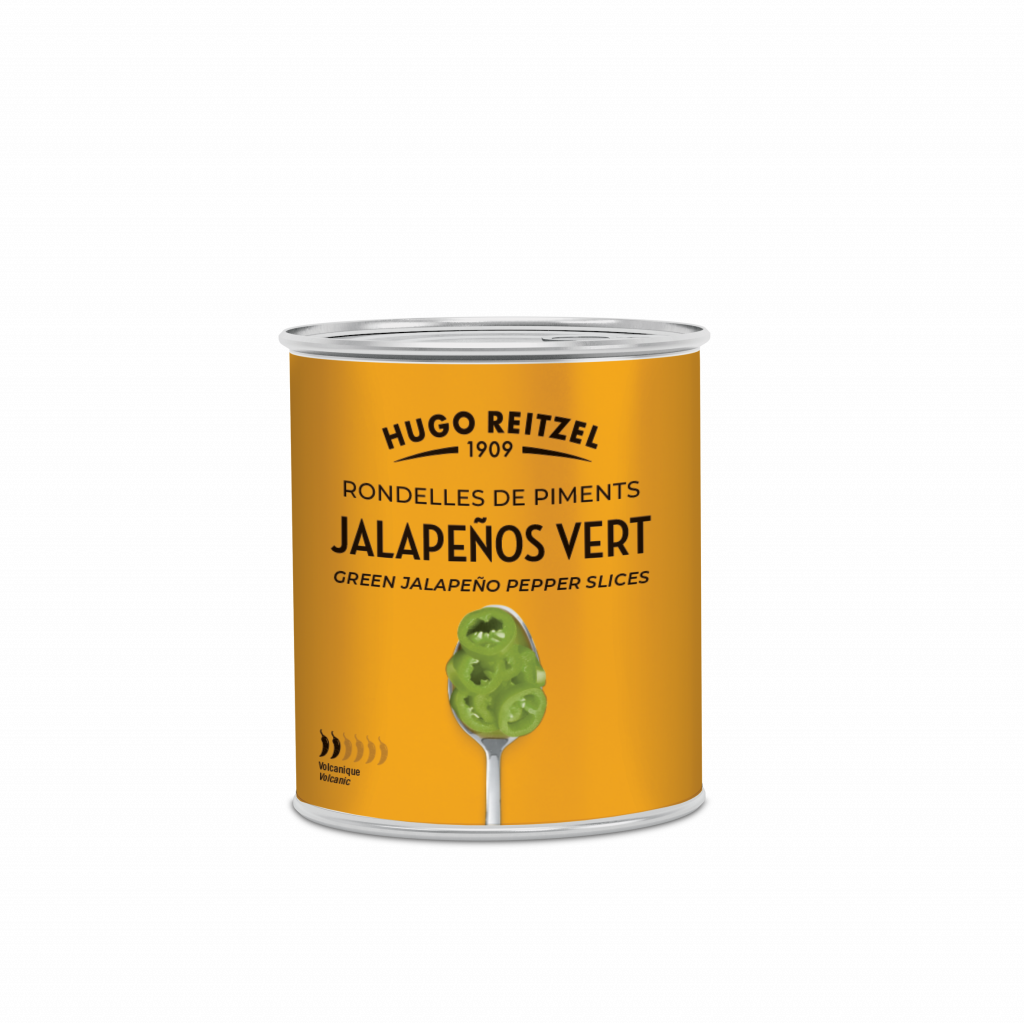 Piments verts Jalapenos en rondelles