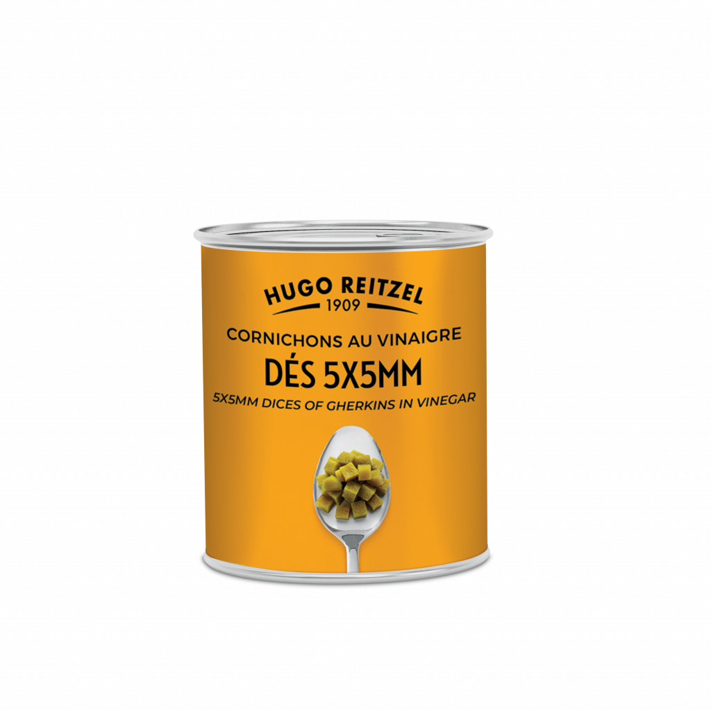 Dés 5x5mm de cornichons au vinaigre