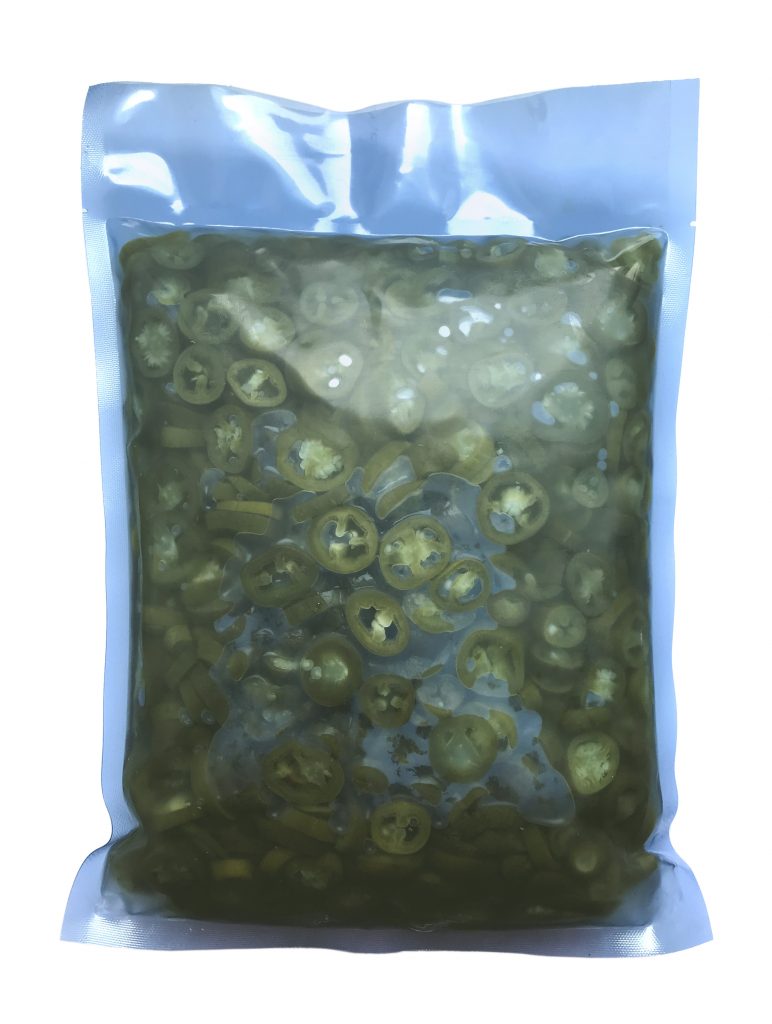 Piments verts Jalapenos en rondelles